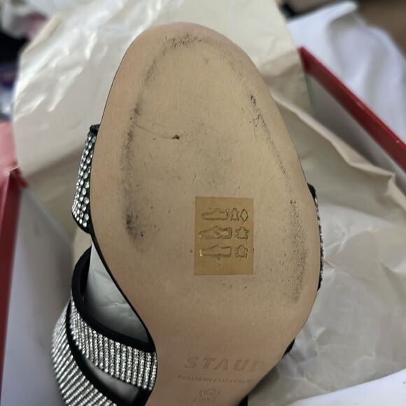 2 NIB 595.00 STAUD
Women's Sonny Rhinestone High Heel Mules 36.5 - Picture 8 of 10